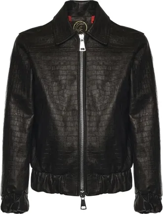 Giuliano Galiano Leather Jackets, male, Black, Size: 2XL Go Hard Leather Jacket