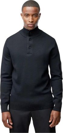 Genti Stijlvolle Pullover Sweater - Heren - Coltruien - Zwart - XL - Truien & Vesten