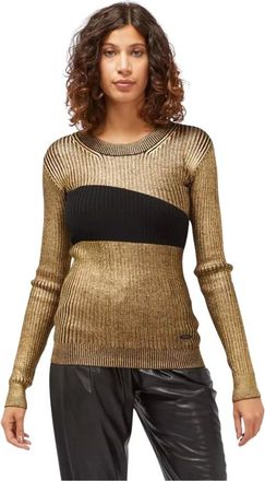 Custo Barcelona Dames, Truien, Geel, Maat: 2XL Wol