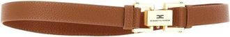 Elisabetta Franchi Pebbled Effect Belt - unisex - Elisabetta Franchi - Belts - Brown - L - Accessories