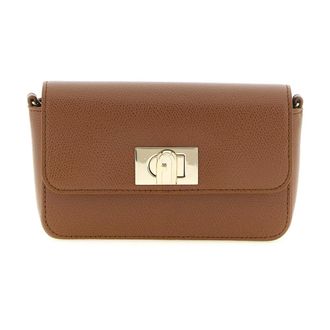 Furla Metropolis Mini Crossbody Bag - Dames - Tassen - Bruin - Maat: ONE Size Leer