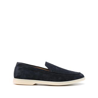 Henderson Baracco Logo-embroidered Suede Loafers