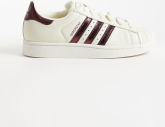 adidas Originals Superstar II - Sneakers bianco sporco e bordeaux metallizzato