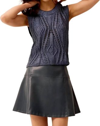 Marie Oliver Crawford Mini Skirt In Blue
