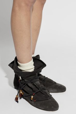 Isabel Marant Suede Ankle Boots Letiz, Womens, Black