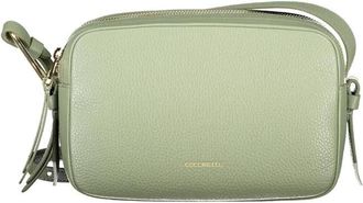 Coccinelle Groene Leren Dames Handtas - Dames - Schoudertassen - Groen - ONE Size - Tassen