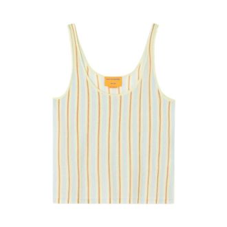 Guest In Residence Sleeveless Tops, female, Multicolor, Size: XS Fine Stripe Tanktop