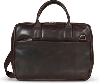 Howard London Laptop Bag Stanley - Heren - Laptoptassen - Bruin - ONE Size - Leer - Tassen