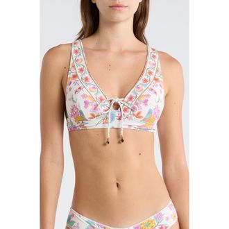 Rip Curl Half Moon Bay Bikini Top in Bone at Nordstrom, Size X-Small