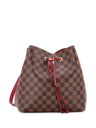 Louis Vuitton NeoNoe Handbag Damier with Leather MM bucket bag - Brown