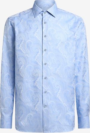 Etro Hemd aus Baumwolljacquard mit Motiv Paisley Ramage Roma