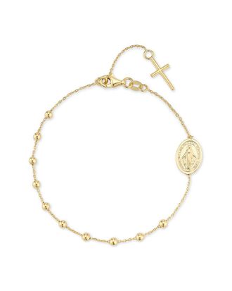 Italian Gold, Inc 14K Italian Gold Bold Rosary Bracelet