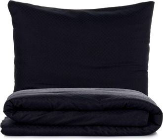 OEM Funda N&oacute;rdica, Funda N&oacute;rdica, Ropa De Cama Set Negro