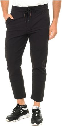 Napapijri Zwarte Slim-Fit Broek met Elastische Riem - Heren - Slim Fit Broeken - Zwart - 2XL - Broeken