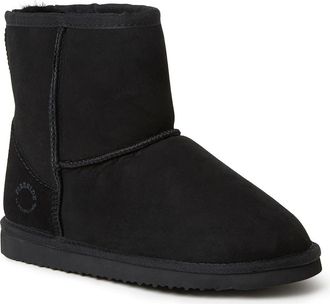 Dearfoams FIRESIDE BY DEARFOAMS Rosebery 6 Genuine Shearling Pull-On Boot in Black at Nordstrom, Size 10