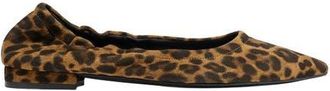 Margaux Eyewear The Roma Ballet Flat in Leopard Suede at Nordstrom, Size 37.5