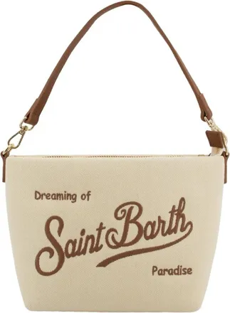 MC2 Saint Barth Aline Bag - Dames - Schoudertassen - Beige - ONE Size - Leer - Tassen