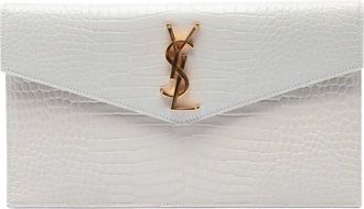 Saint Laurent Pre-owned Saint Laurent Croc Embossed Leather Uptown Pouch Ladies BOY0ZRRFI0A2IVNQ