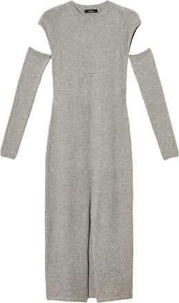 Twin-Set Abito midi con maniche rimovibili - Grigio