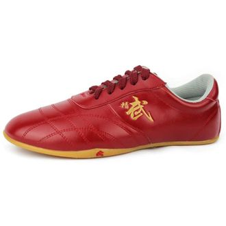 Generic Taekwondo Shoes, Martial Arts Sneakers, Sport Boxing Kung Fu Taichi Lightweight for Adults and Children(Red,10.5 UK Child)