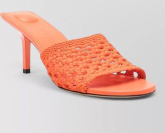 Jacquemus woven open toe stiletto heel mules