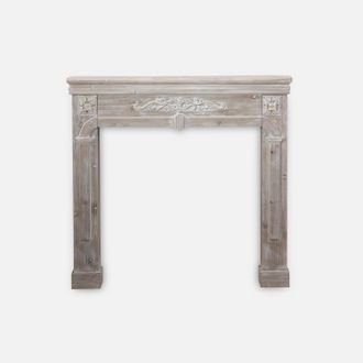 Sweeek Sweeek - Marco Con Efecto De Madera, Romance, Madera Encalada, 104x17x100 Cm