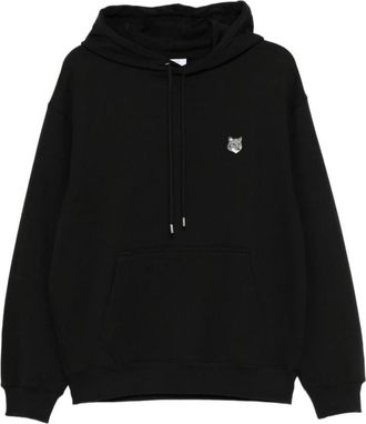 Maison Kitsun&eacute; Fox Head Comfort Hoodie - Heren - Hoodies - Zwart - S - Katoen - Hoodies & sweatvesten
