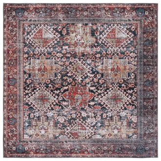 Safavieh Alfombra azul marino/rojo 183 x 183 cm