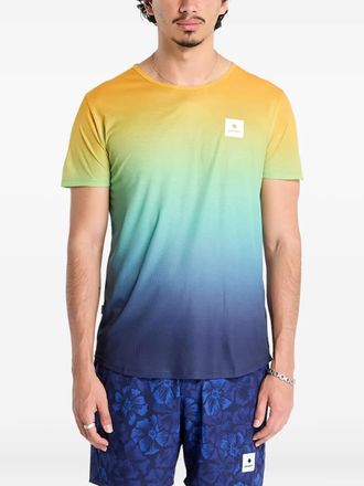 Saysky Drip Dye Flow T-shirt - Blauw