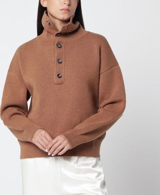Ami Camel wool sweater