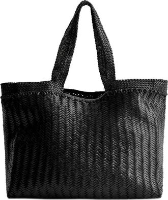 Dragon Diffusion Leren Tote Bag - Dames - Shoppers - Zwart - ONE Size - Leer - Tassen