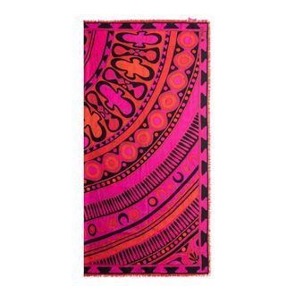 Pucci Silky Scarves, female, Pink, Size: ONE SIZE Soleil-print Pashmina