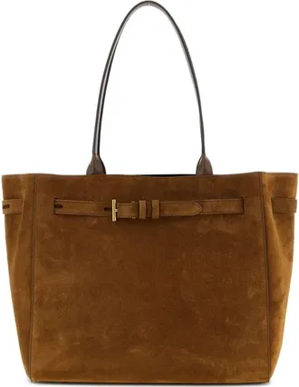 Tom Ford Suede Calf Smooth Calf Medium Tote