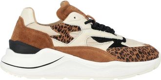 D.A.T.E. Animalier Taupe Mode Sneakers - Dames - Sneakers - Bruin - 36 EU - Schoenen