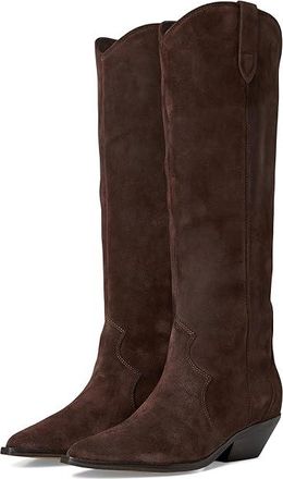 Marc Fisher Ander Womens Boots Dark Brown Suede : 7.5 M, Leather
