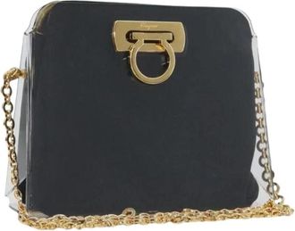 Ferragamo Pre-owned Plastic Shoulder Bag - Dames - Vintage Schoudertas - Zwart - ONE Size - Vintage