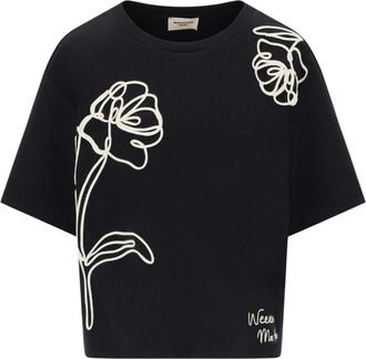 Max Mara Sala T-shirt - Dames - T-shirts - Zwart - S - Katoen - Tops
