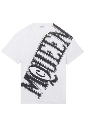 Alexander McQueen SLASHED LOGO T-SHIRT Size: XL, colour: WHITE