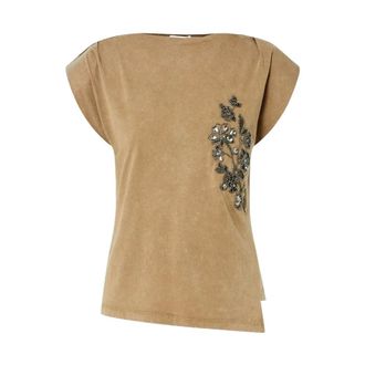 Liu Jo Top de punto asim&eacute;trico - Tops - Mujer - Beige - M