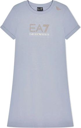 Emporio Armani Train Evolution W Dress SS - Dames - T-shirts - Blauw - L - Katoen - Tops