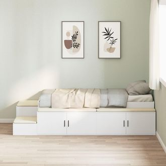 Berkfield Home Storage Bed Frame White 80x200 cm