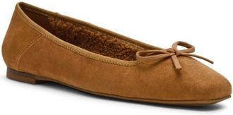 Anne Klein Ballet Flat in Tan Suede at Nordstrom, Size 7.5