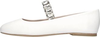 Casadei Crystal Ballerinas - Dames - Ballerinas - Wit - 41 EU - Leer - Schoenen