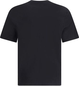 Maison Kitsun&eacute; Mens Black Cotton T-Shirt
