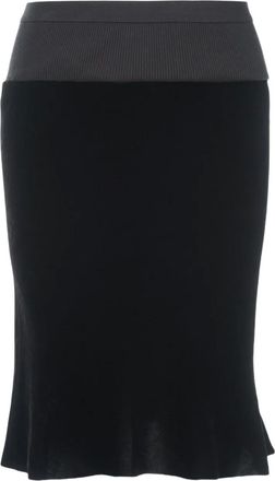 Rick Owens velvet skirt - women - Velvet - 44 - Black