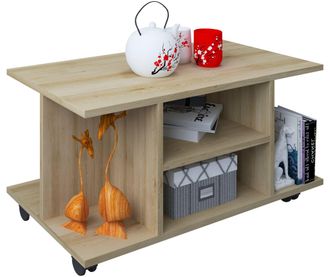 ebuy24 Mesa De Caf&eacute; Blanda De Madera Rolls Findula 40x80x40 - Vcm
