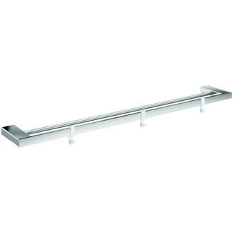 Emco Emco - Toallero Doble Loft, Cromado, 3 Ganchos Extra&iacute;bles, 842 Mm