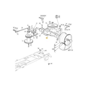 STIGA Sports Trasmissione meccanica trattorino modelli BT72 ORIGINALE STIGA 118400915/3