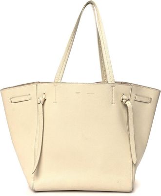 Celine Celine Cream Soft Calf Small Belt Cabas Phantom (Authentic Pre-Loved)