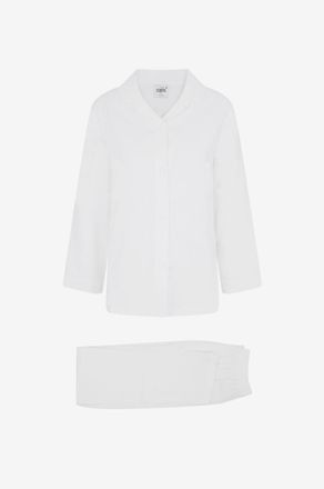 Celestine Pyjama aus Baumwolle mit Lochstickerei